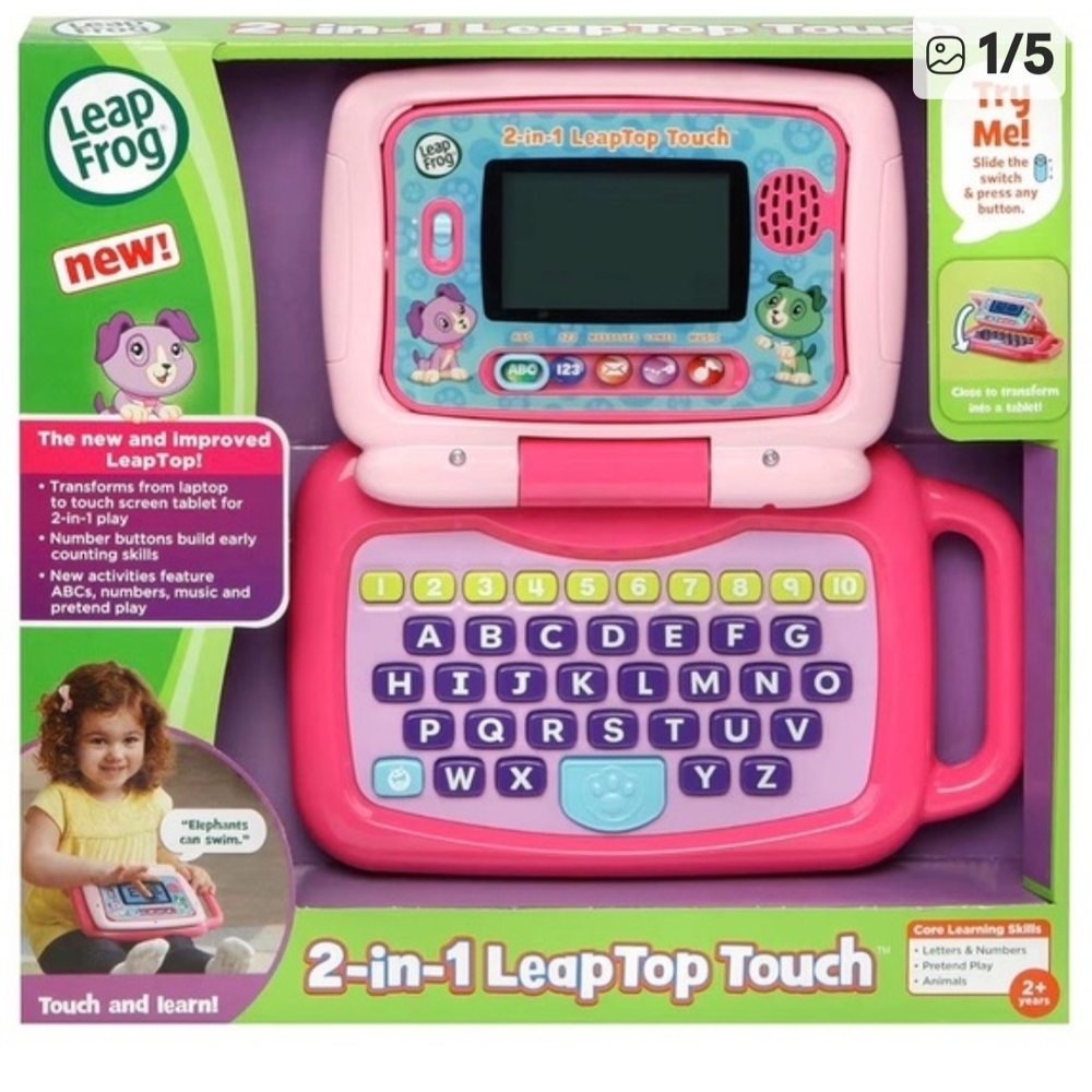 LeapFrog 2-in-1 Learning Laptop - Pink